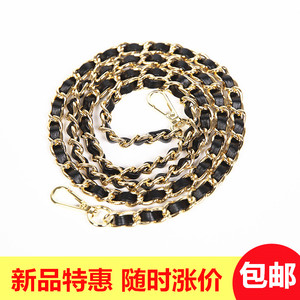 穿皮条链包链包带肩带单肩斜跨五金包包配件金属链包链子包链