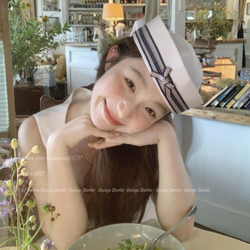 日系可爱蕾丝花边蝴蝶结水手帽学院风jk制服帽cos护士海军礼帽女