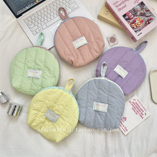 小白兔几软绵绵贝壳包女旅行化妆品分区收纳整理袋新款小型化妆包