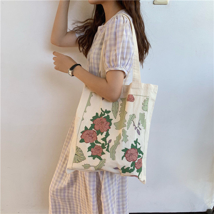 Korean Edition The rose bag new pattern Retro Versatile environmental protection Shopping bag rose Women's singles Shoulder bag Hand carry bagsin the Leather/Lady bags/Men's bag, Ms. bags  category - from Buy2taobao.com to provide professional Taobao agent buy service