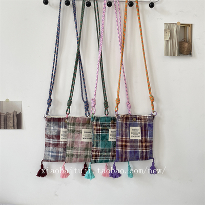 安若木兮流苏手机包春夏新款