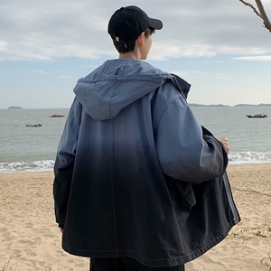 春季港风休闲外套男韩版渐变夹克ins潮牌百搭上衣 JK218/P60图片