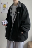 韩版春季两面穿宽松夹克男士潮牌上衣个性外套JK46/P50，男装夹克，电商D202-1
