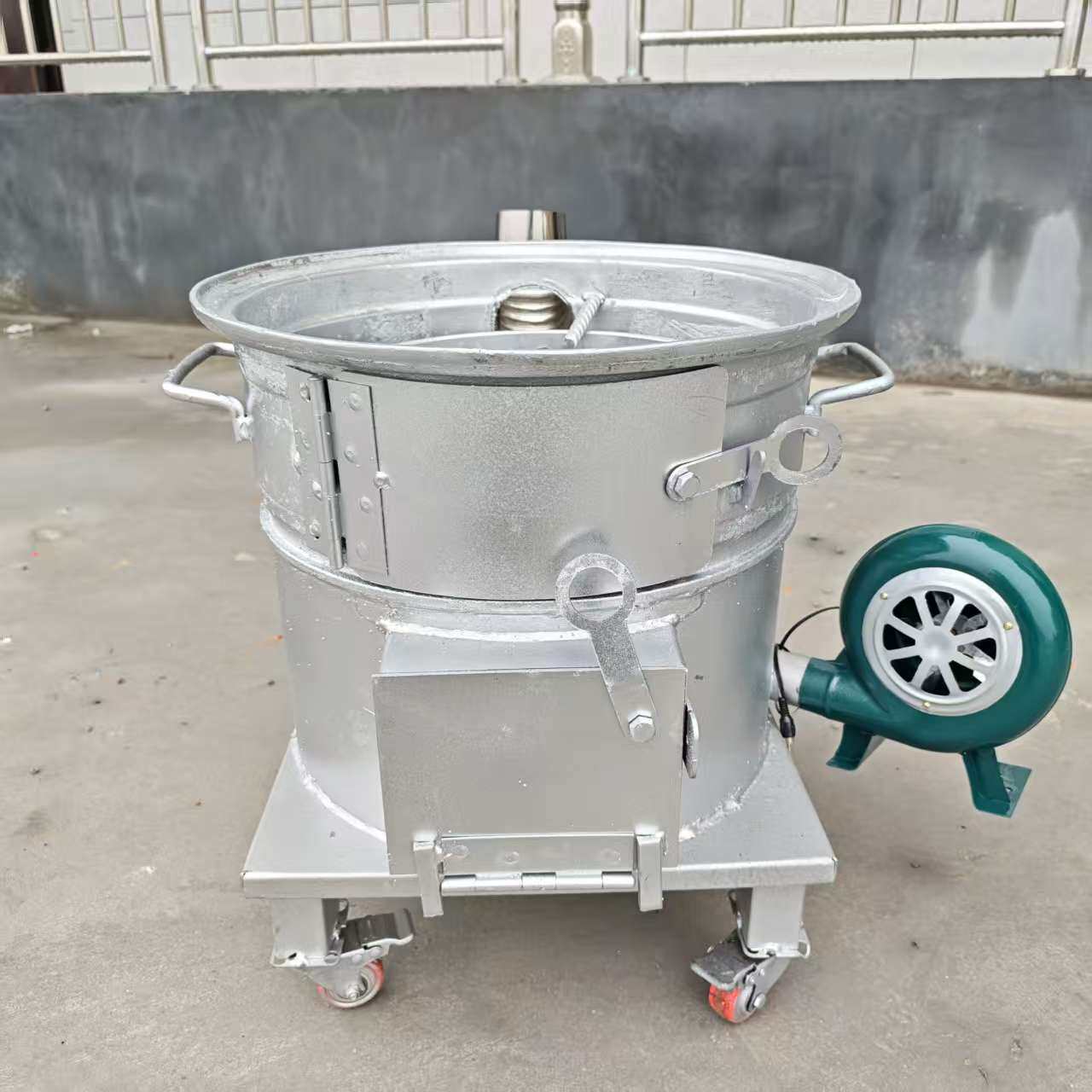 无烟柴火灶汽车轮毂加厚猛火炉子
