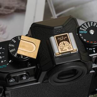 相机热靴盖富士xs10xt30二代xt5按钮z30ZFCz50叮当猫热靴配件