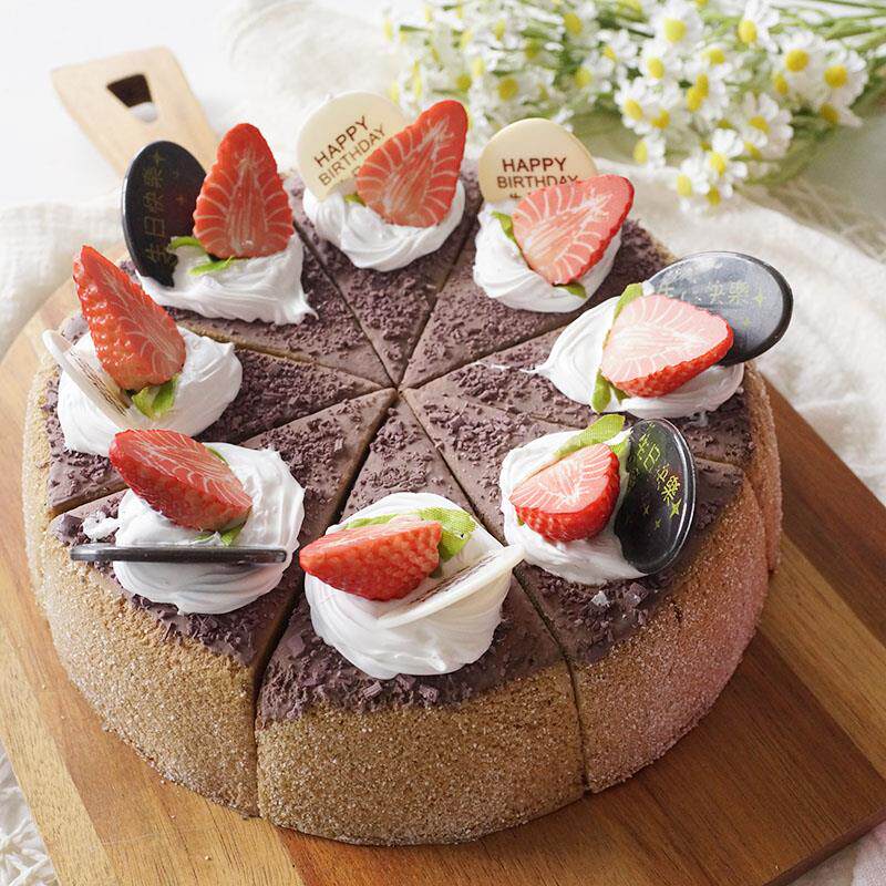 三角形水果蛋糕模型 可拼凑 Lmdec仿真假水果蔬菜道具板房装饰品