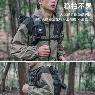 适用GoPro DJI大疆 影石Insta360运动相机背包夹Ation5/4 Ae Pro