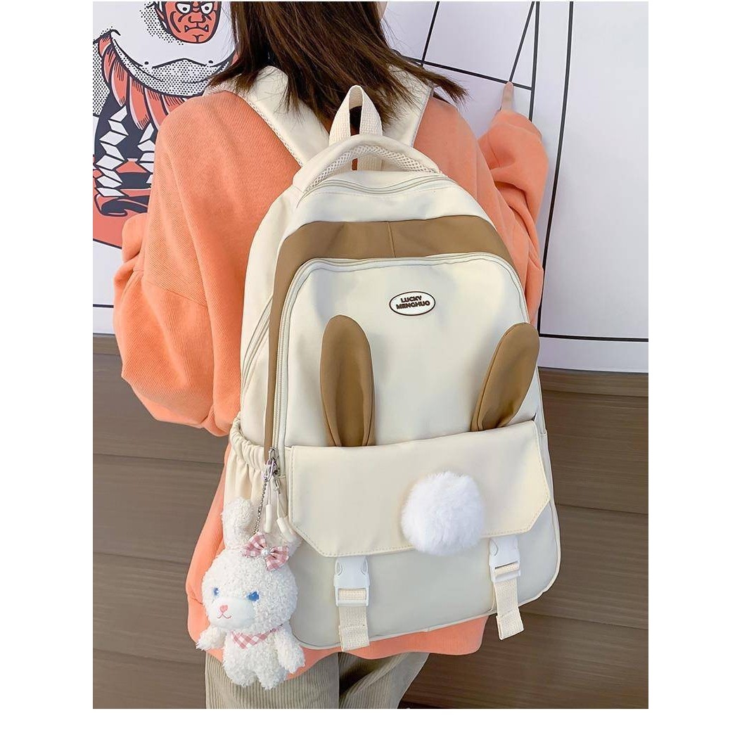 官方品牌学院风书包女初高中生大容量背包可爱设计感兔子轻便双肩,箱包皮具/热销女包/男包,双肩背包,淘宝优惠券,粉丝福利购,淘宝优惠卷