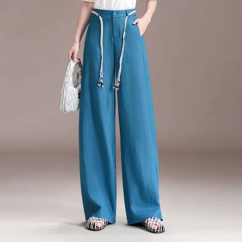 官方品牌美式复古阔腿牛仔裤女2026春夏新款水洗宽松百搭小众直筒