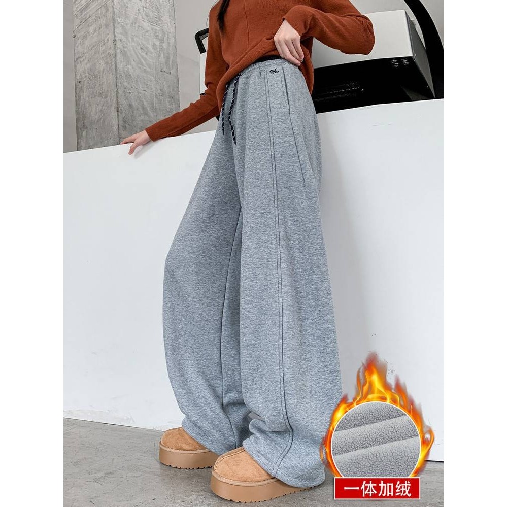 官方品牌女童加绒加厚运动裤2025冬款新款中大童时尚休闲长裤洋气