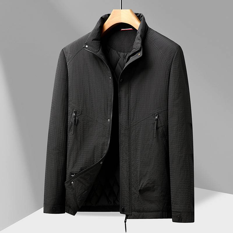 官方正品胖子哥2025年冬季新款男士加肥加大码运动休闲立领棉衣加