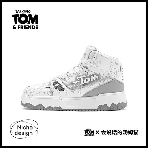 汤姆猫高帮板鞋情侣空军运动鞋