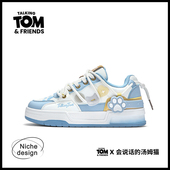 汤姆猫鞋 面包鞋 子男时尚 2025新款 会说话 韩版 卡通板鞋 情侣运动鞋