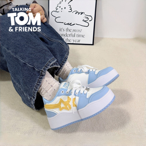 汤姆猫厚底休闲板鞋情侣星星鞋