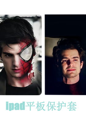 适用iPad9保护套spider man超凡蜘蛛侠安德鲁加菲Air3平板壳air4苹果第10代8代56代Air1/2全包mini65432皮套