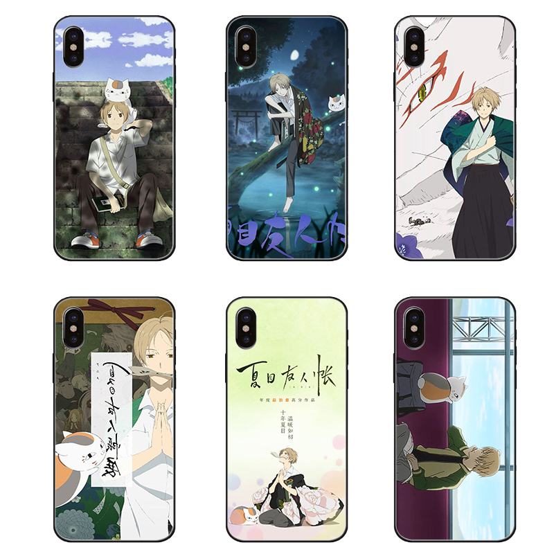 适用夏目友人帐夏目贵志斑猫咪老师保护套苹果7vivo华为mate60ppro红米三星s24ultra小米iPhone15pro手机壳