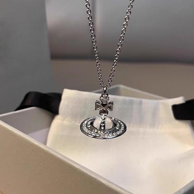 土星ORB中号透明pina立体项链女