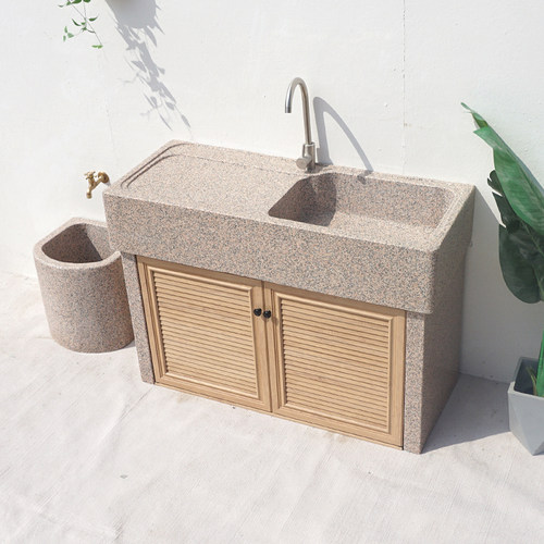 大理石洗手池户外庭院整石洗衣池