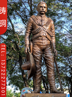 铜雕名人 伟人站像人物 户外校园文化广场园林铸铜抗战人物雕塑