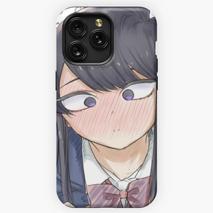 亮面菲林硬壳15ProMax手机壳适用苹果14Plus古见同学有交流障碍症iPhone13动漫vivo一加ace3v小米oppo华为P70
