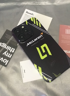 F1兰多诺里斯Magsafe磁吸手机壳适用iPhone17Air苹果16E简约高级感15plus潮牌14硬壳ip13菲林12promax保护套