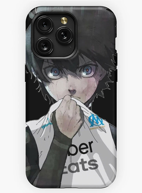 蓝色监狱洁世一BLUELOCK大孔纯色皮纹软套16Promax手机壳适用苹果15plus动漫14日系卡通13个性简约12男女款11