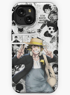 亮面菲林硬壳BLUE LOCK漫画蓝色监狱15ProMax手机壳适用于苹果14Plus蜂乐回iPhone13vivo一加小米oppo华为P70