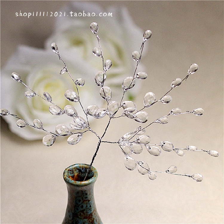 仿水晶小树枝叉长藤条diy