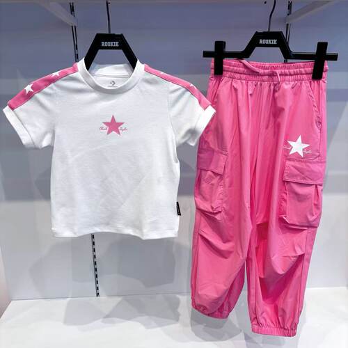 匡威26年夏女童修身韩系圆领短袖