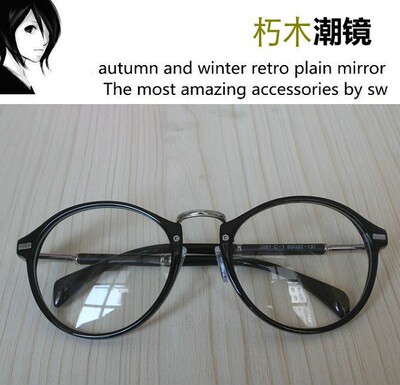 精工日本学院风眼睛框大鹏同款