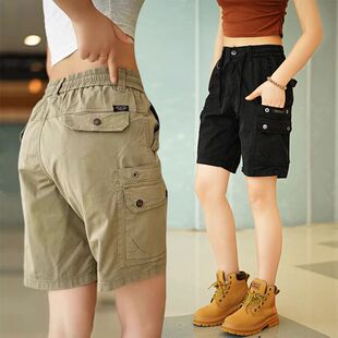 美式工装短裤男款夏季薄款潮牌痞帅休闲中裤子男士2026新款五分裤