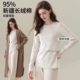 外出喂奶衣 套装 哺乳上衣秋衣t恤纯棉睡衣春秋打底衫 孕妇秋衣秋裤