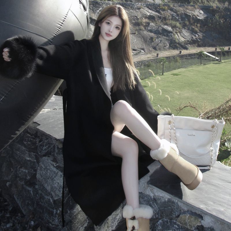 改良款，下单前请看实物韩版感时尚毛呢外套女秋冬季新款大衣