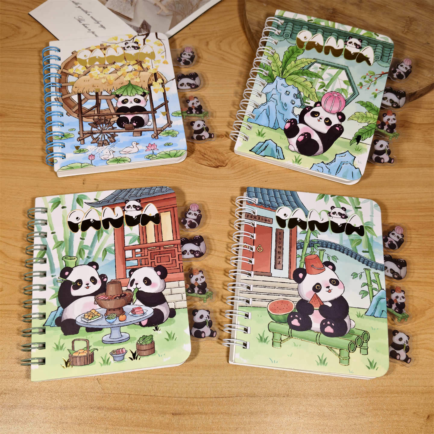 熊猫花花笔记本记事本