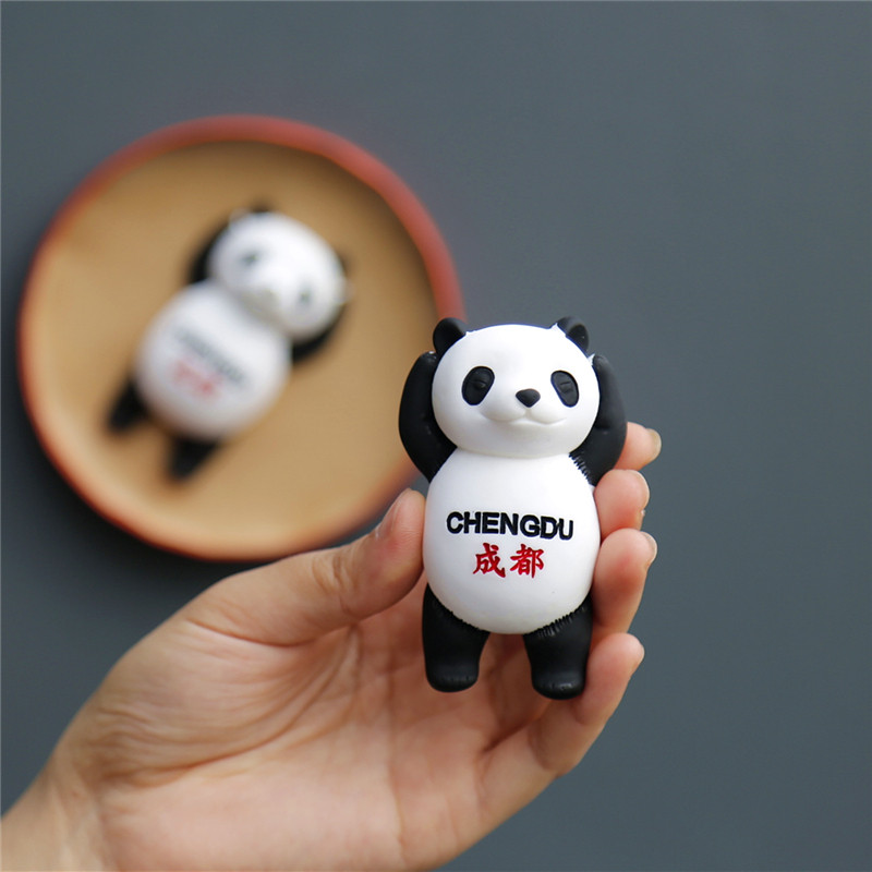成都特色冰箱贴磁性贴四川旅游纪念礼品收藏装饰品大熊猫伴手礼物