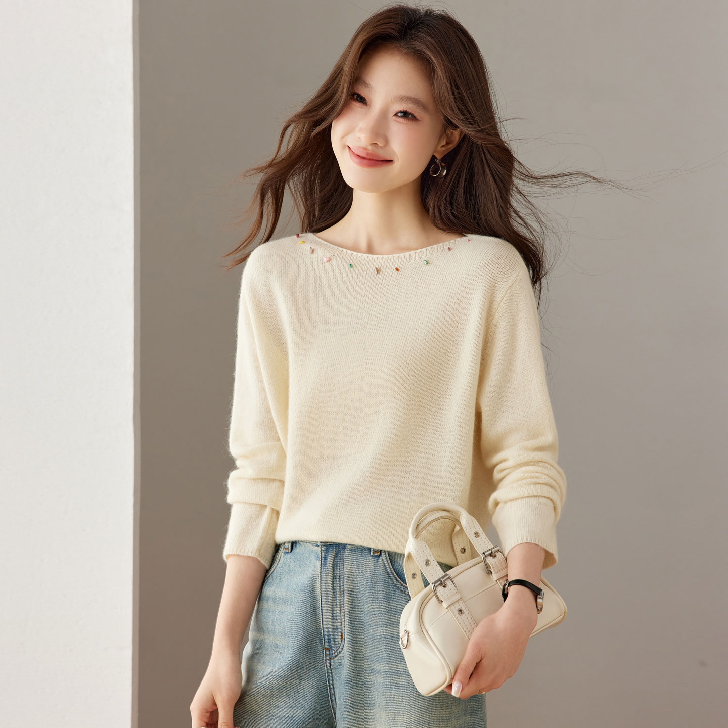 慵懒风宽松毛衣女春秋冬