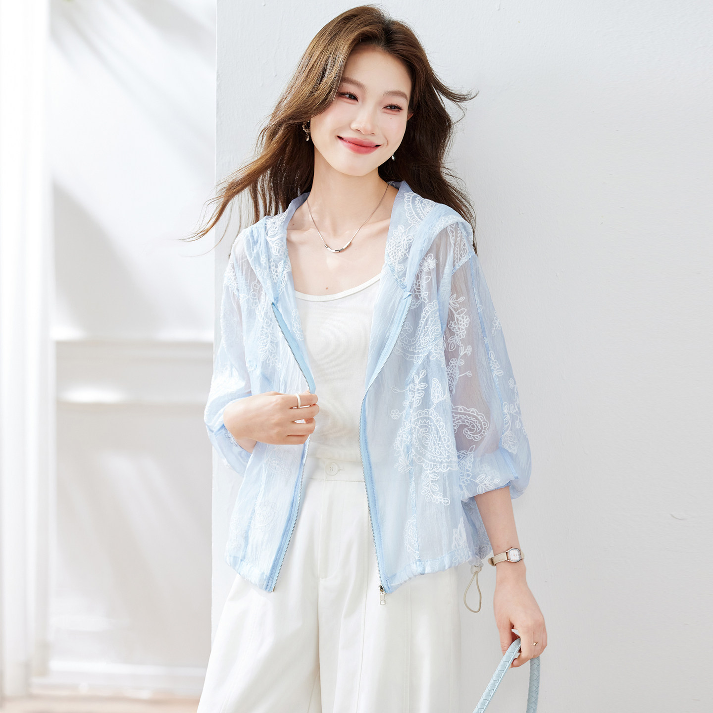 时尚休闲防晒外套女夏季