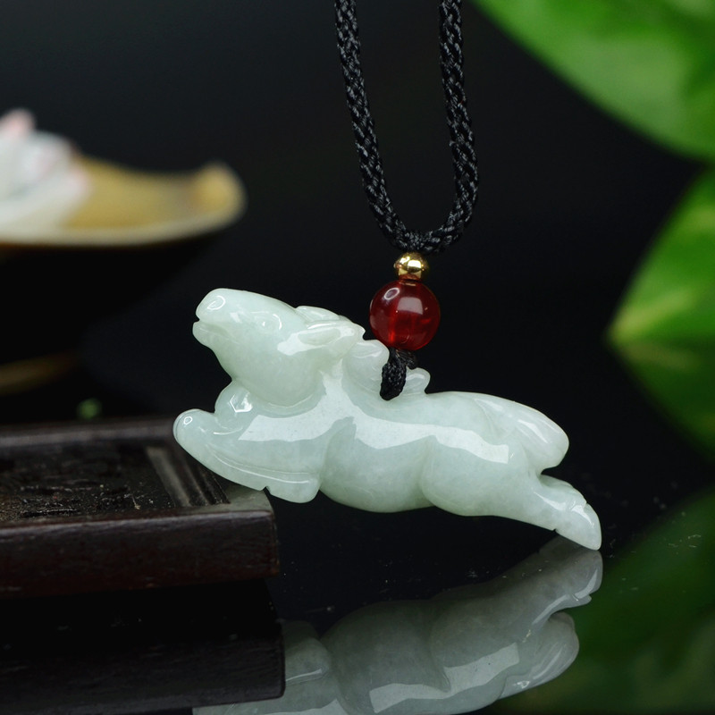 天然a货翡翠马吊坠缅甸玉马时尚男女款立体12生肖小马玉坠带证书