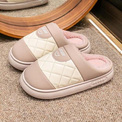 乐拖冬季防水保暖男女棉拖鞋
