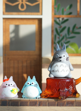 琉璃手作龙猫车载桌面摆件礼物