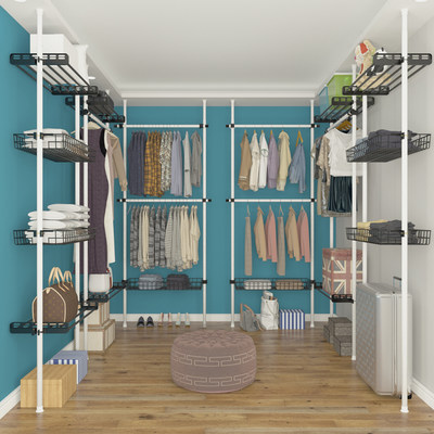 顶天立地晾衣架落地置衣架