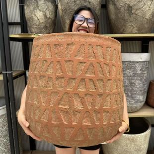 复古大陶罐诧寂风酒店种树花盆北欧南法风工业风咖啡店民宿大花盆