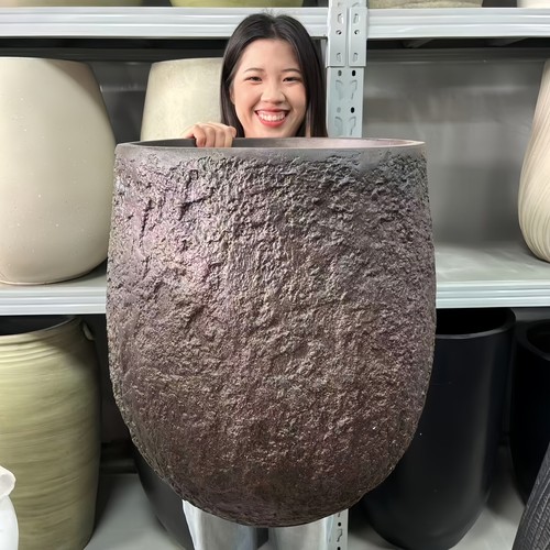 仿古大陶罐南法风新中式中古风侘寂风地中海风格民宿酒店种树花盆