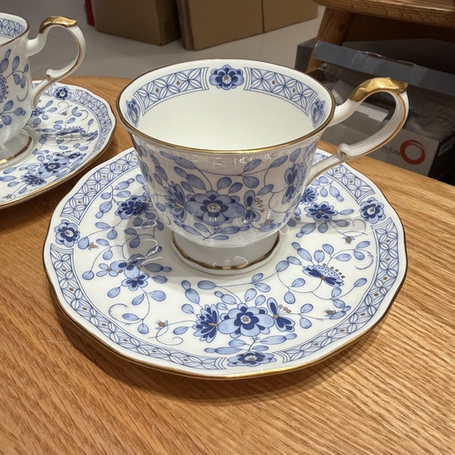 日本Narumi鸣海Milano米兰骨瓷咖啡杯碟红茶杯碟  180ml 微瑕保真