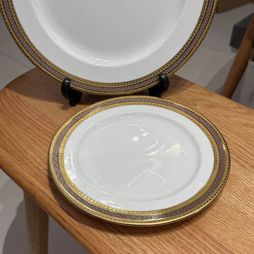 日本中古HORSE LANE复古24k镀金餐盘 20cm 27cm