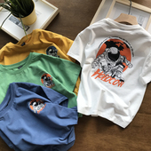 110 T恤 HB7037 男童航天员短袖 新品 160中大童 2021夏季