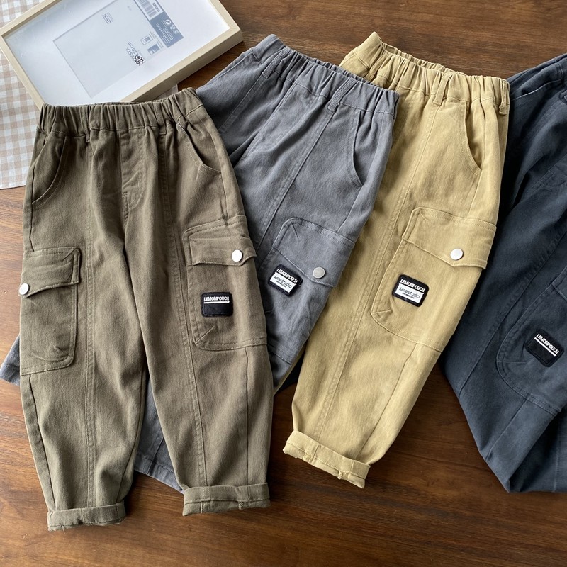 【搬迁特】斜纹磨毛好手感~男童大口袋工装裤 休闲裤春秋长裤,童装/婴儿装/亲子装,裤子,淘宝优惠券,粉丝福利购,淘宝优惠卷