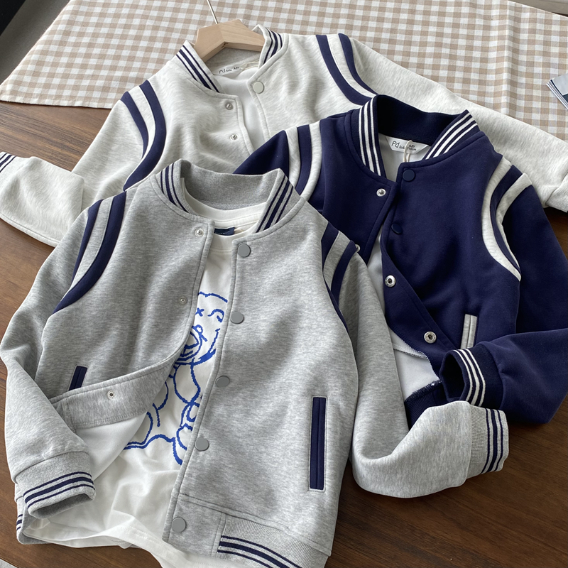 大米淘常规春秋立领拼色