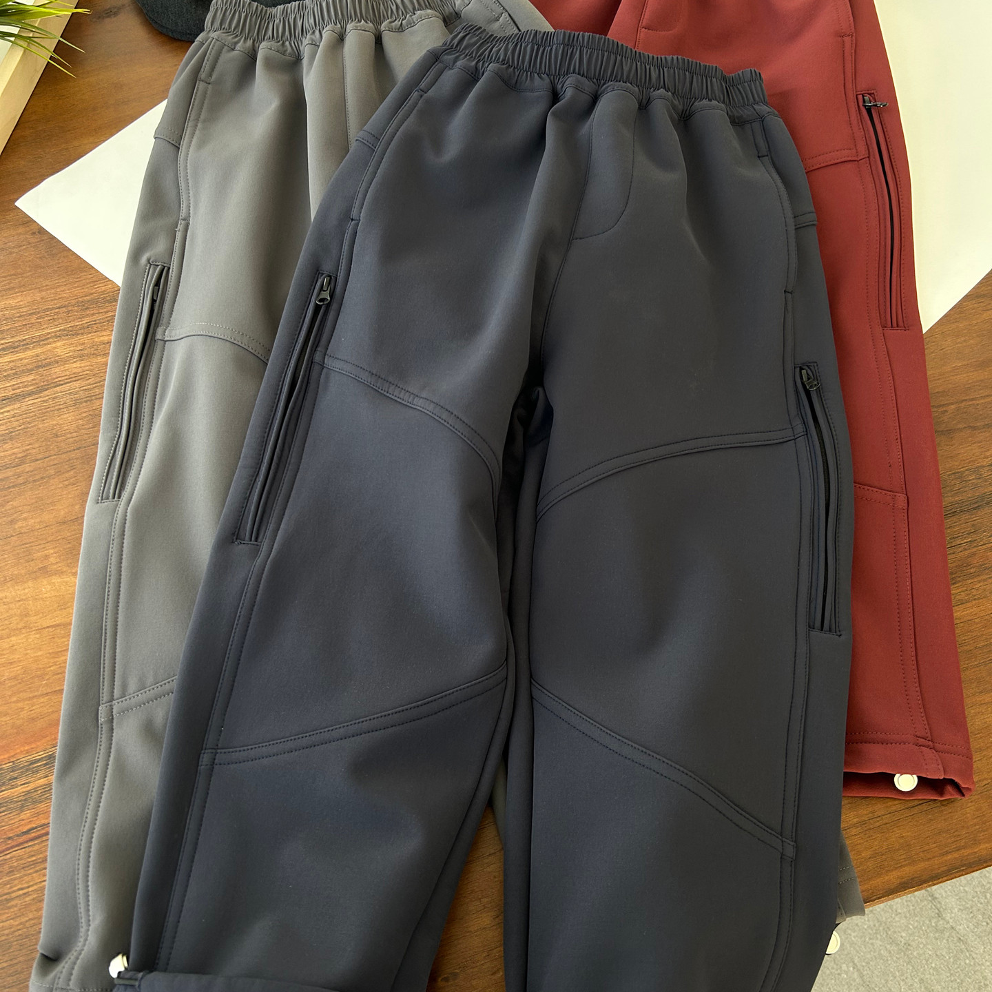 防泼水/城市轻户外/儿童绒登山裤