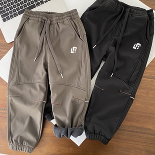 男童速干加绒裤 秋冬加厚运动裤 2024新品